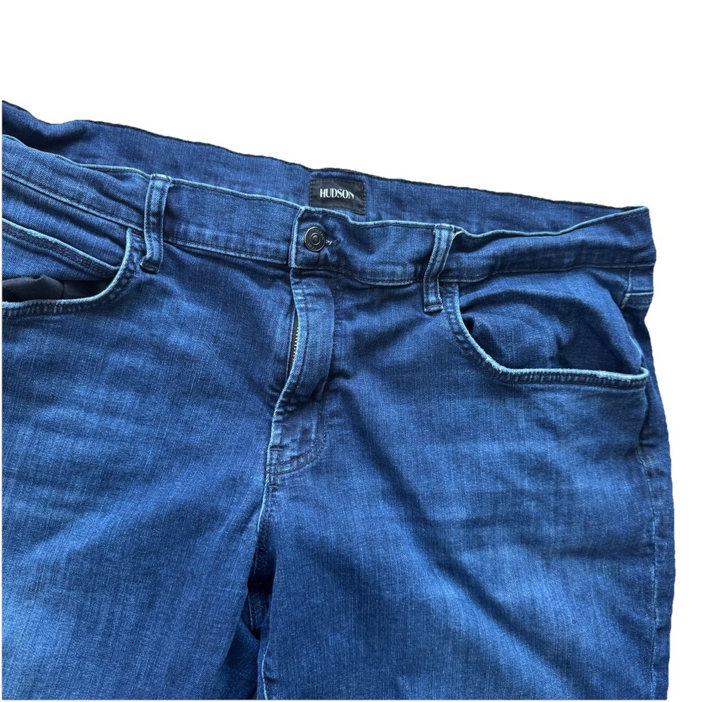 Hudson Mens Jeans Blue Size 40 Byron Five Pocket Straight Cotton Blend